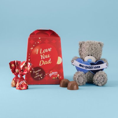 Best Daddy Ever Tatty Teddy & 'I love you Dad' Maltesers 200g