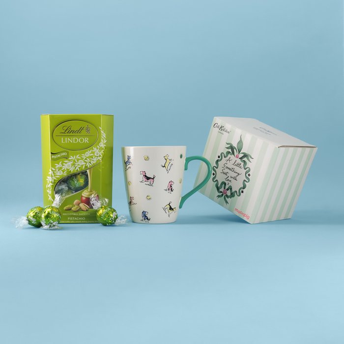 Cath Kidston Dog Dad Stanley Mug & Best Dad Pistachio Lindt Truffles