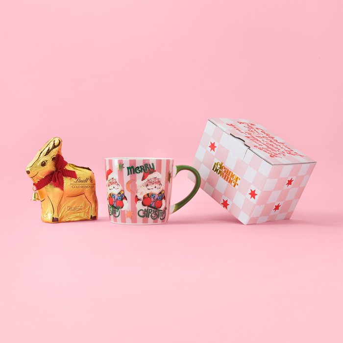 Lindt Reindeer & Eleanor Bowmer Merry Christmas Boxed Mug Gift Set