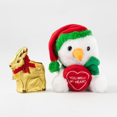Lindt Reindeer & Swizzels Love Hearts Snowman