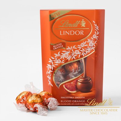 Lindt Lindor Milk Blood Orange Chocolate Truffles (200g)