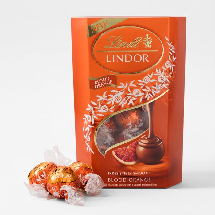 Lindt Lindor Milk Blood Orange Chocolate Truffles (200g)