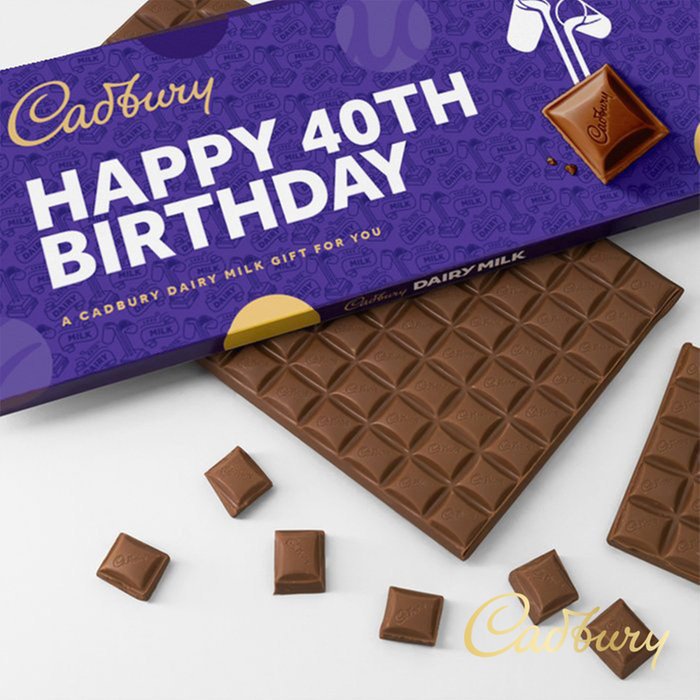 Cadbury Dairy Milk 40th Birthday Bar (850g)