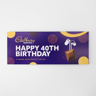 Cadbury Dairy Milk 40th Birthday Bar (850g)