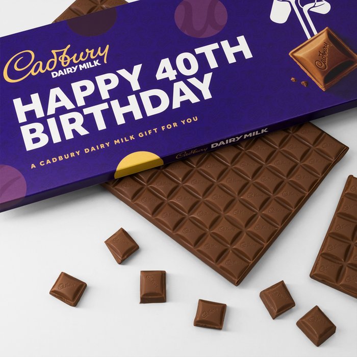Cadbury Dairy Milk 40th Birthday Bar (850g)