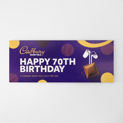 Cadbury Dairy Milk 70th Birthday Bar (850g)