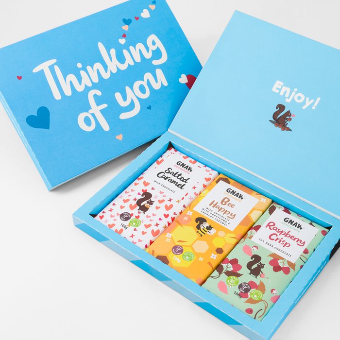 Gnaw Thinking of You Letterbox Chocolates (Contains 3 Bars)