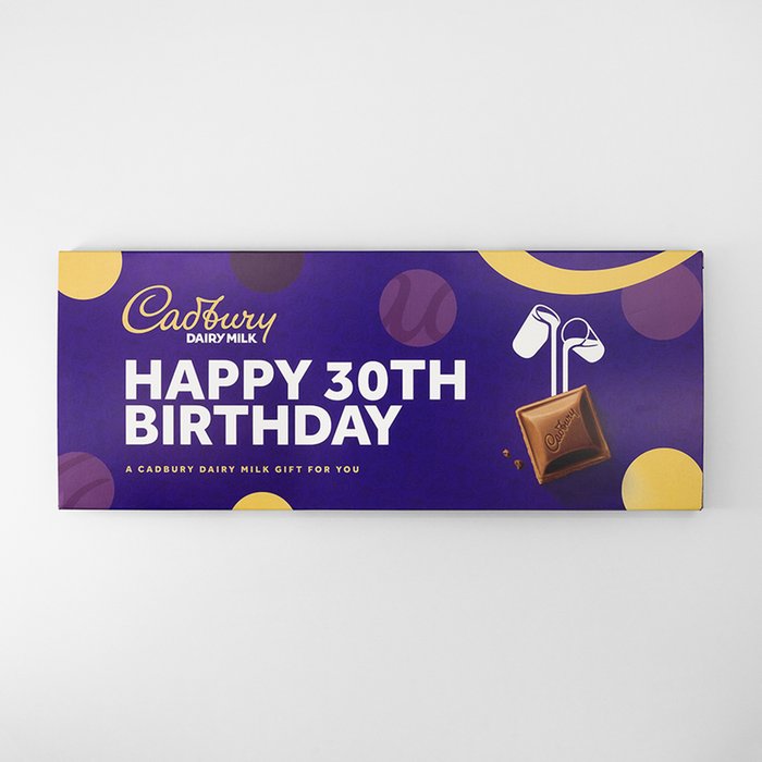 Cadbury Dairy Milk Happy 30th Birthday Bar (850g)