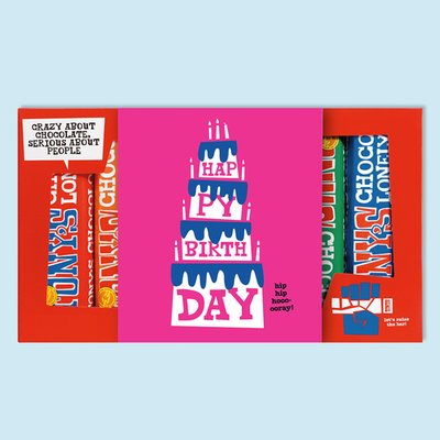 Tony's Birthday Rainbow Chocolate Tasting Pack (288g)