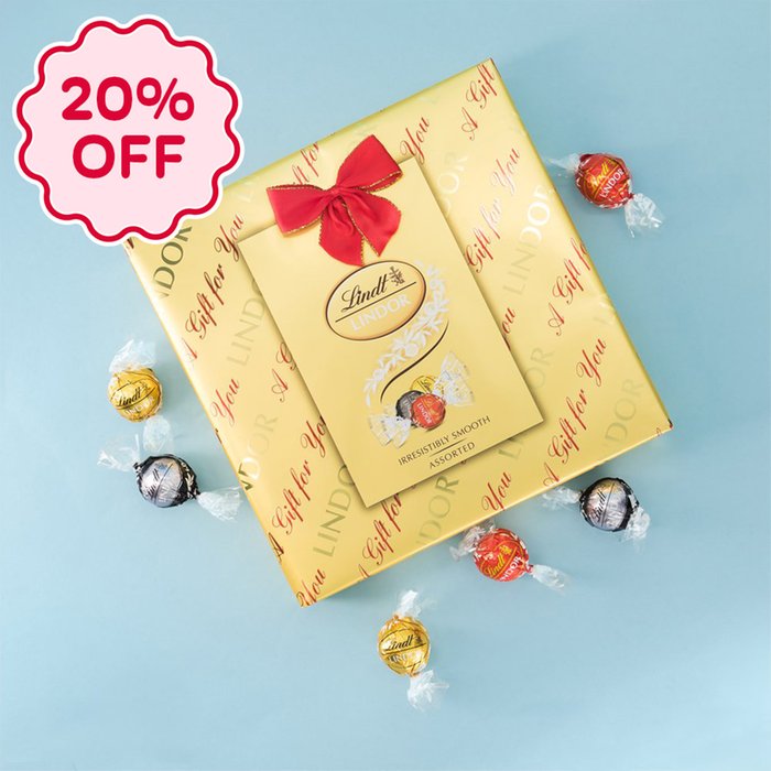 Lindt Lindor Assorted Chocolate Gift Wrapped Box 287g
