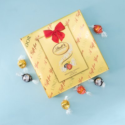 Lindt Lindor Assorted Chocolate Gift Wrapped Box 287g