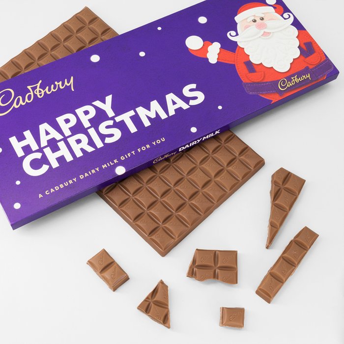 Cadbury Dairy Milk Happy Christmas Bar 850g 