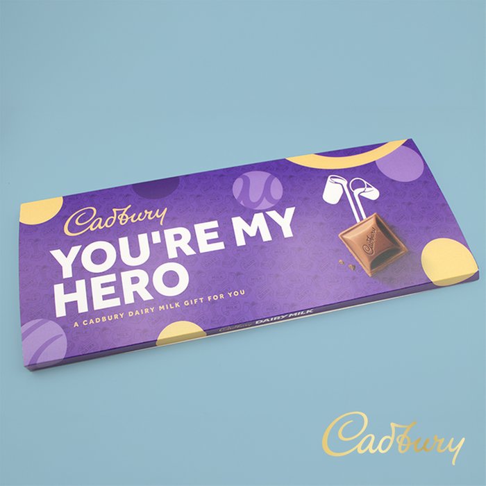 Cadbury Dairy Milk 'You're My Hero' Bar (850g)