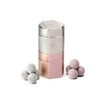 Hotel Chocolat Pink & Classic Champagne Truffles Tin