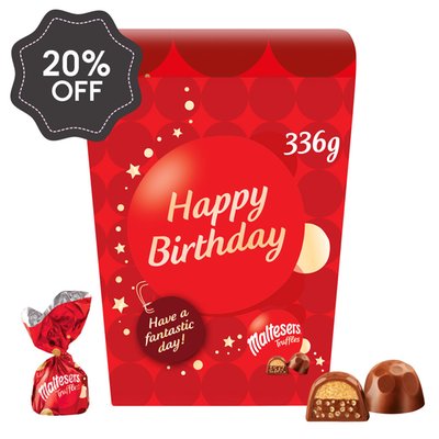 Maltesers Truffles 'Happy Birthday' Gift Box 336g