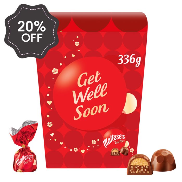 Maltesers Truffles 'Get Well Soon' Gift Box 336g