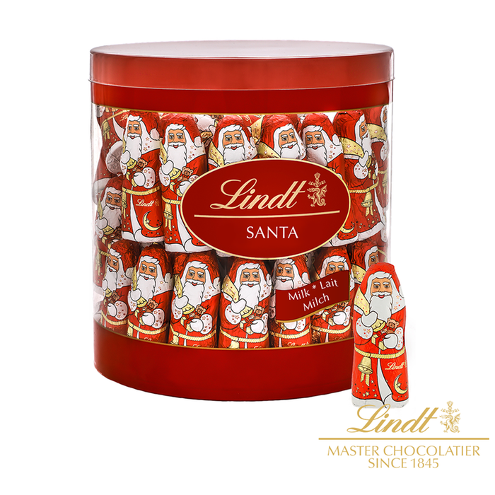 Lindt Milk Chocolate Mini Santa Drum
