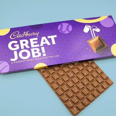 Cadbury Dairy Milk Bar 'Great Job!' 850g 