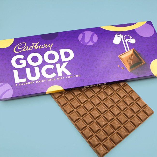 Cadbury Dairy Milk Bar 'Good Luck' 850g 