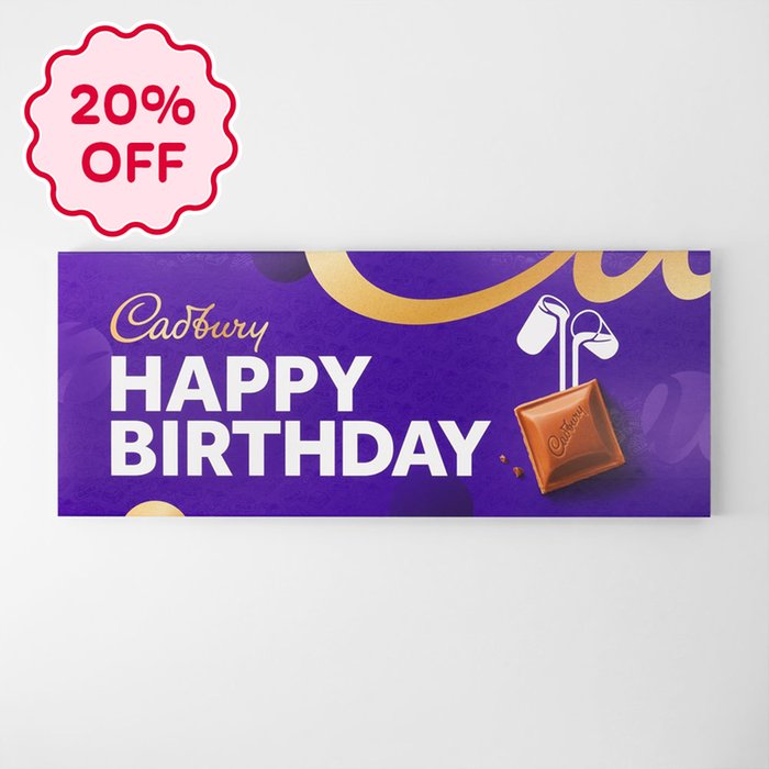 Cadbury Dairy Milk Happy Birthday Bar (850g)