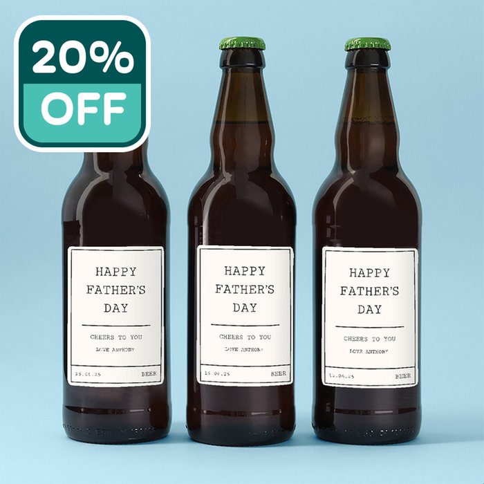 Happy Father's Day Cheers To You Lager Trio 3 x 500ml