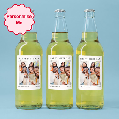 Personalised Photo Happy Birthday Cider Trio 3x500ml