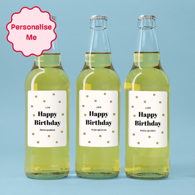 Personalised Happy Birthday Cider Trio 3x500ml