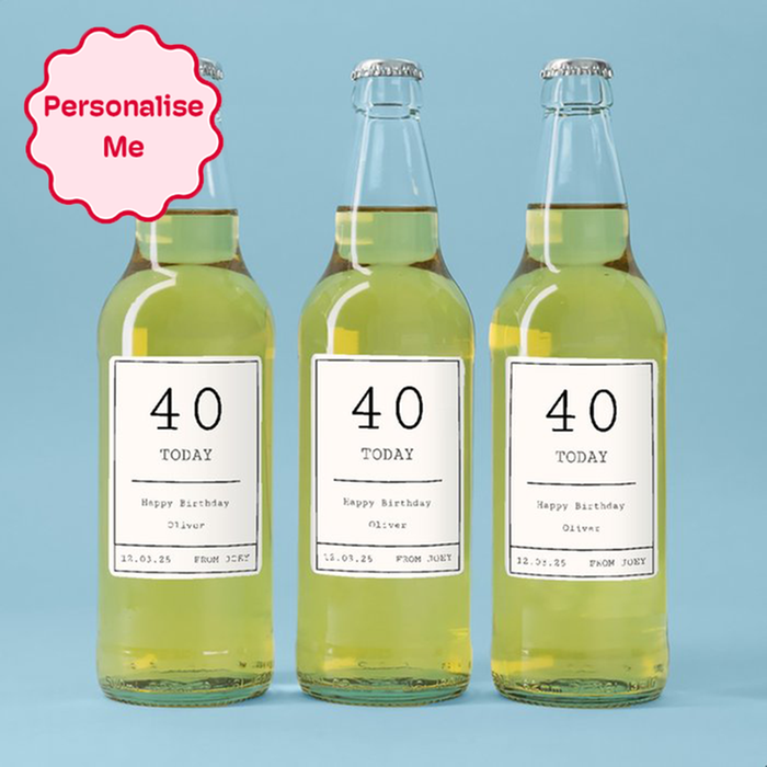 Personalised Milestone Birthday Cider Trio 3x500ml