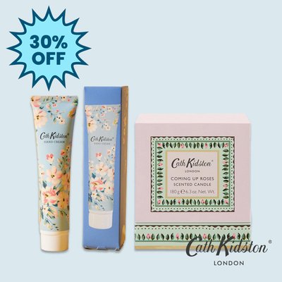 Cath Kidston 30ml Hand Cream & Boxed Candle Gift Set