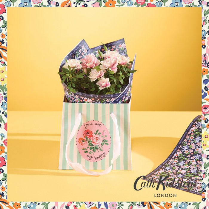 Cath Kidston Pretty Pink Rose & Gift Bag