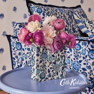 Cath Kidston Blue Hand Bag Vase