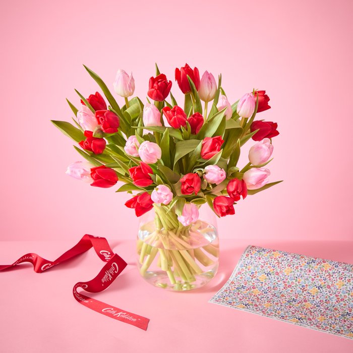 Cath Kidston Pink & Red Tulips