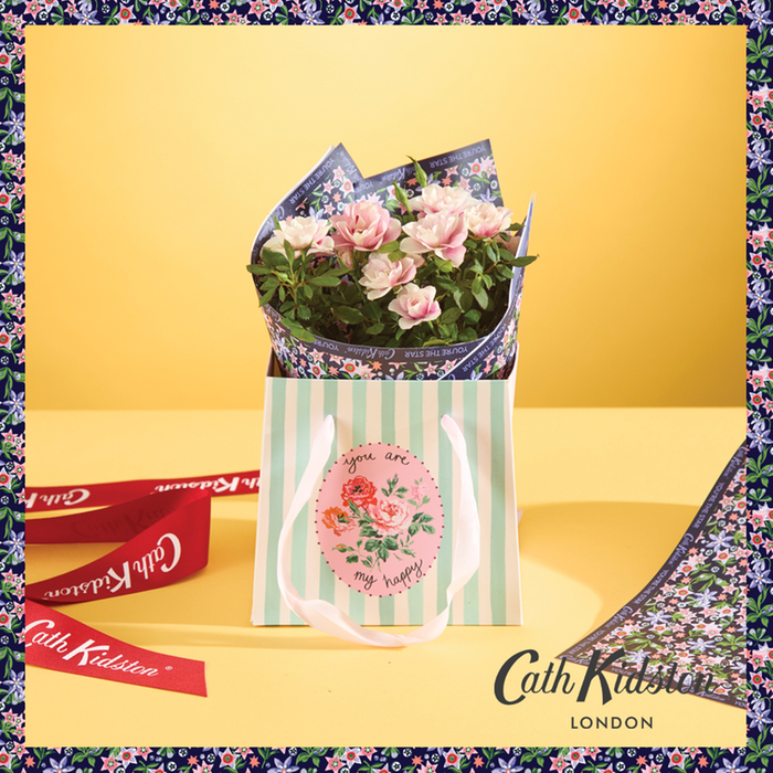 Cath Kidston Pretty Pink Rose & Gift Bag