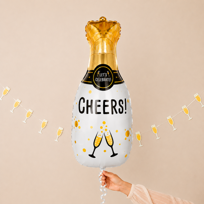 Champagne Bottle Shape Foil Balloon