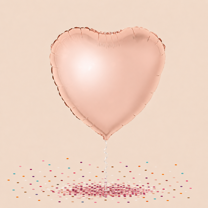 Rose Gold Heart Balloon
