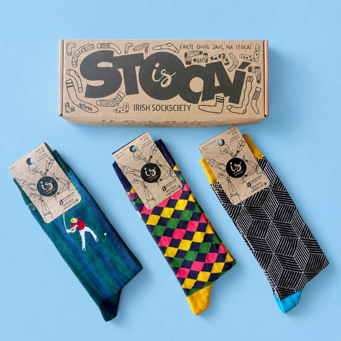 The Auld Fella Socks Gift Box by Irish Socksciety