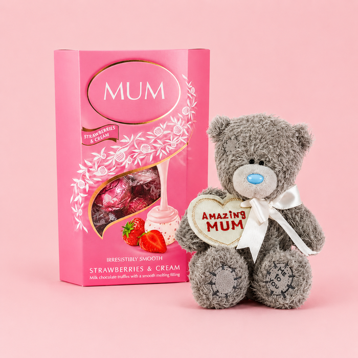 Best Mum Lindt Truffles & Tatty Teddy Amazing Mum Bear