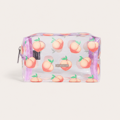 GLITTER PEACH MAKEUP BAG