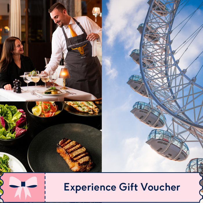 Three Course Meal at Marco Pierre White London Steakhouse Co with a Visit to the London Eye for Two