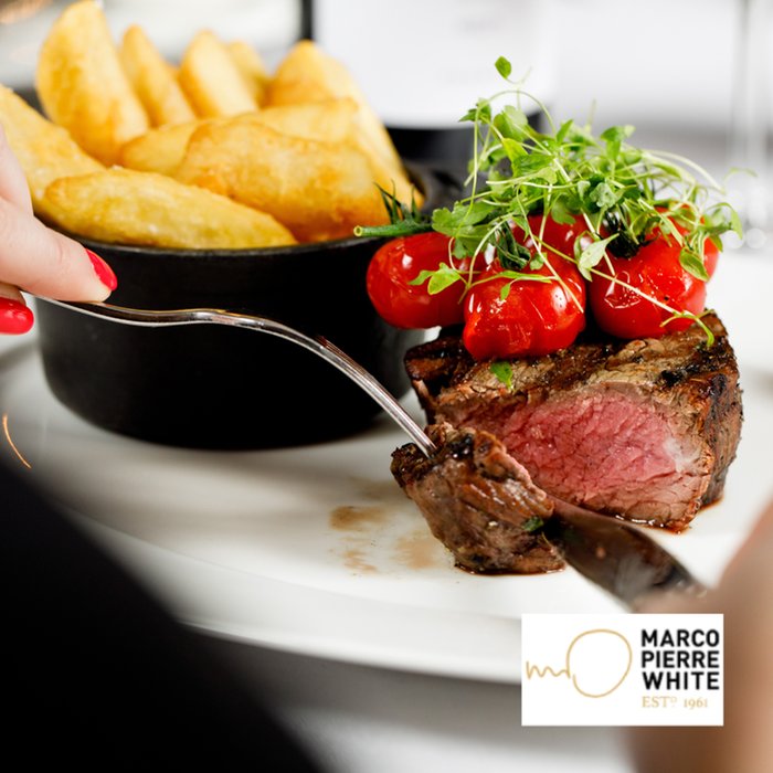 Marco Pierre White Steakhouse Two Course Meal with Prosecco for Two (Birmingham)