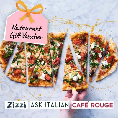 Zizzi, ASK Italian or Cafe Rouge Gift Voucher For Two