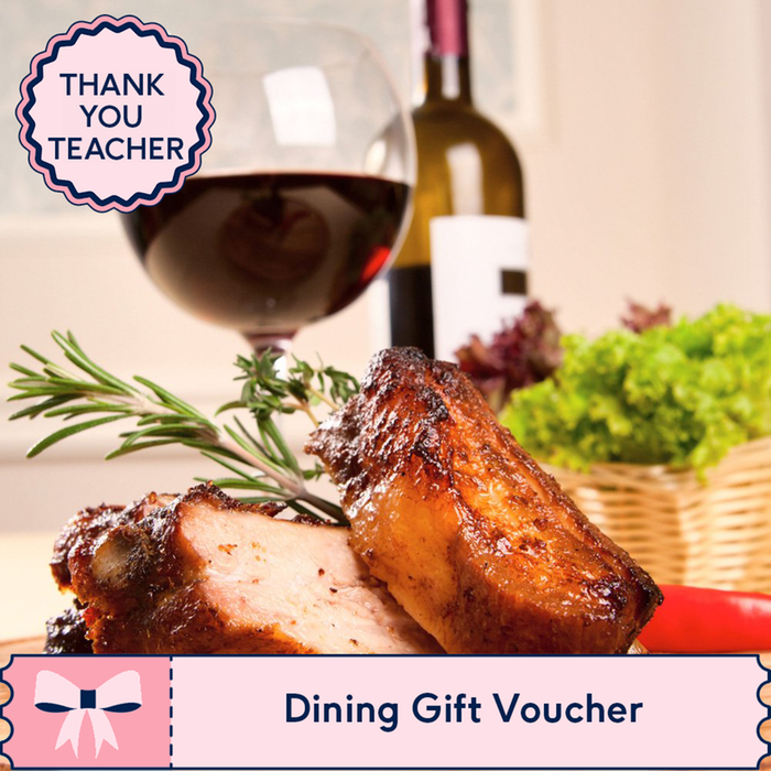 Thank You Teacher Restaurant Experience Gift Voucher