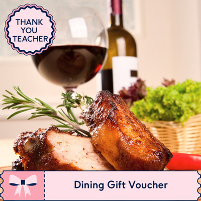 Thank You Teacher Restaurant Experience Gift Voucher for Two
