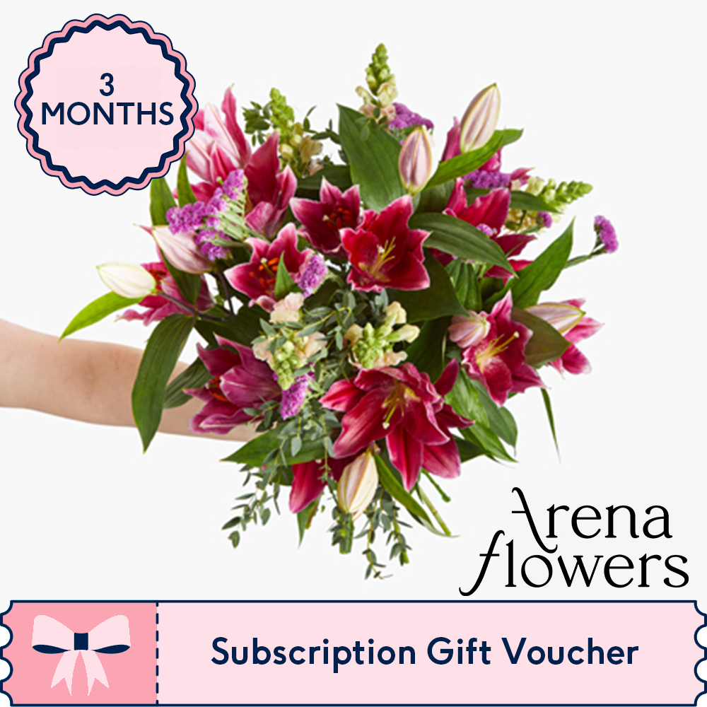 Moonpig Three-Month Ethical Flower Subscription From Arena Flowers