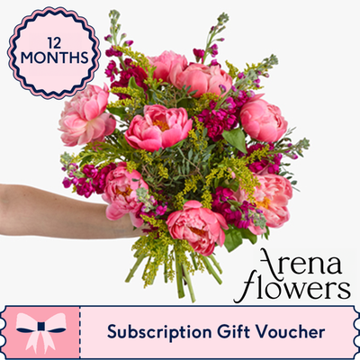 12-Month Ethical Flower Subscription from Arena Flowers