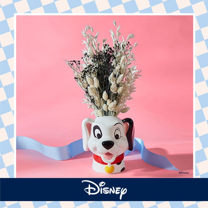 Disney’s 101 Dalmatians Dried Floral Bouquet & Vase