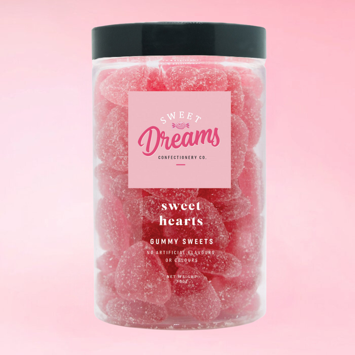 Sweet Hearts Lolly Jar 300g