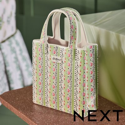 Cath Kidston Cream, Pink & Green Hand Bag Vase