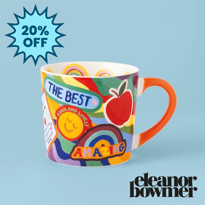 Eleanor Bowmer Thank You Teacher Mug & Gift Box