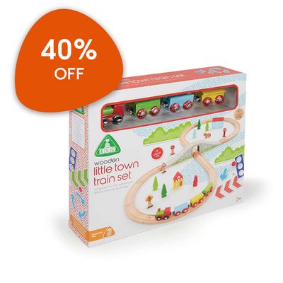 Early Learning Centre Wooden Little Town Train Set